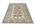 3x5 Kazak Beige Afghan Hand Knotted Geometric Design Wool Area Rug